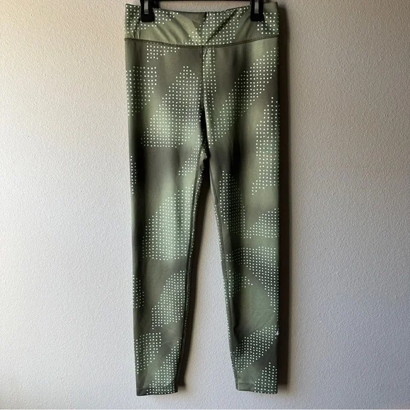 NWOT Nike green juniors stretchy active running workout leggings - Picture 2 of 4